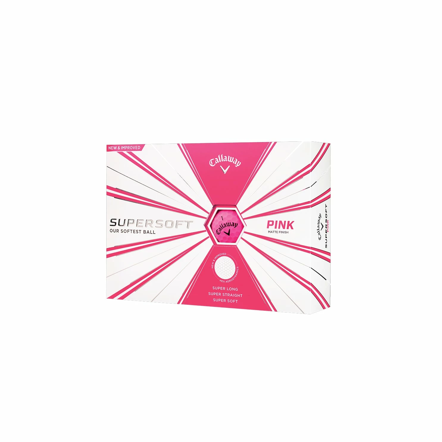 Callaway Supersoft Pink Golf Balls 1 Callaway Supersoft Pink Golf Balls