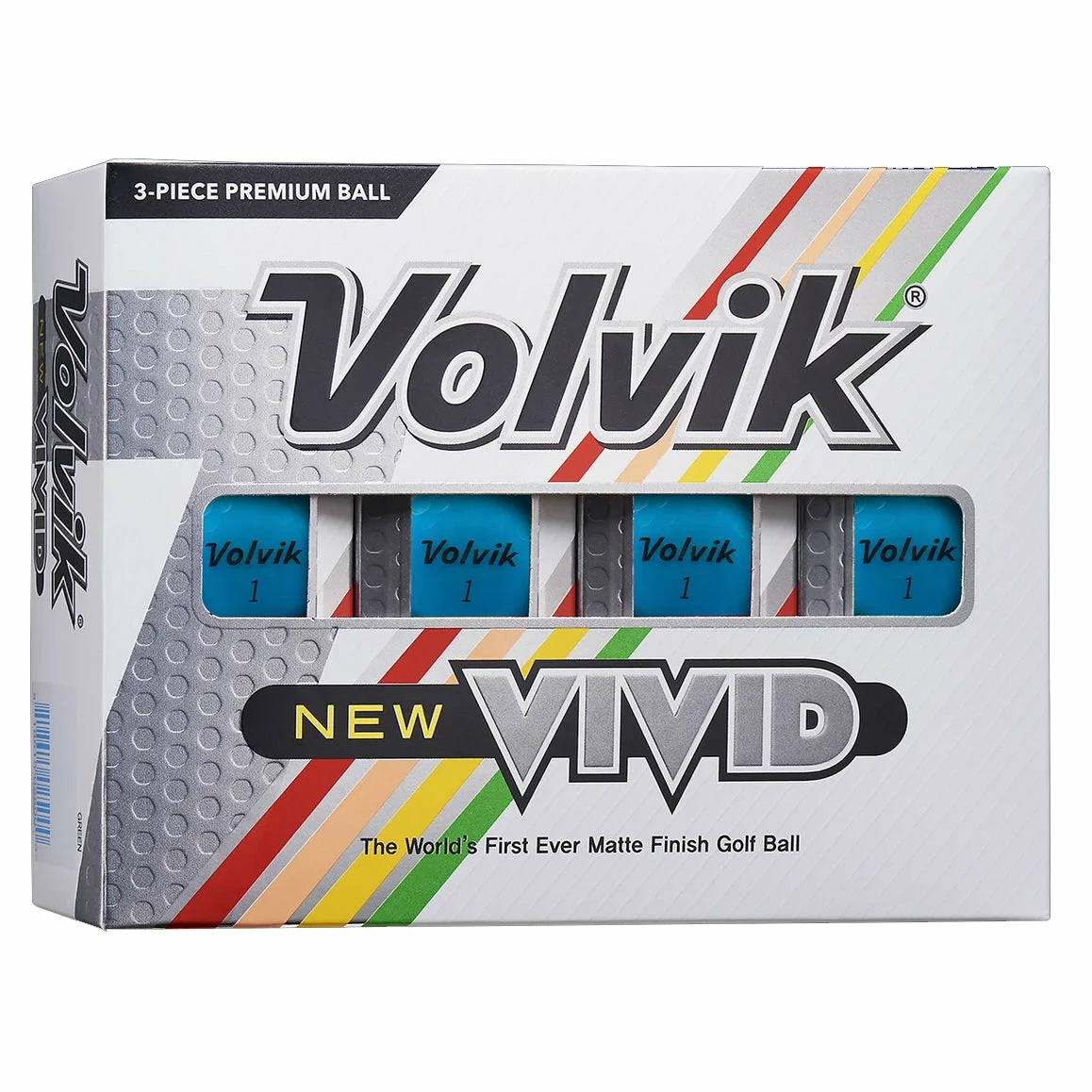 Volvik Vivid Blue Golf Balls 12-Pack 1 Volvik Vivid Blue Golf Balls 12-Pack