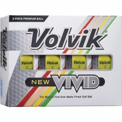 Volvik Vivid Yellow Golf Balls 12-Pack