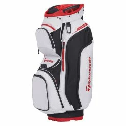 Taylor Made TaylorMade Supreme Golf Cart Bag -Best Golf Clubs Shop 16326 SILVRWHTBLK