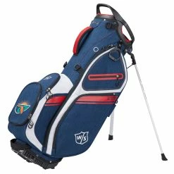 Wilson Golf Wilson Exo II Golf Stand Bag -Best Golf Clubs Shop 17985 NAVYWHITERED
