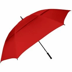 Bag Boy Haas-Jordan Thunder Vented Golf Umbrella -Best Golf Clubs Shop 23191 RED