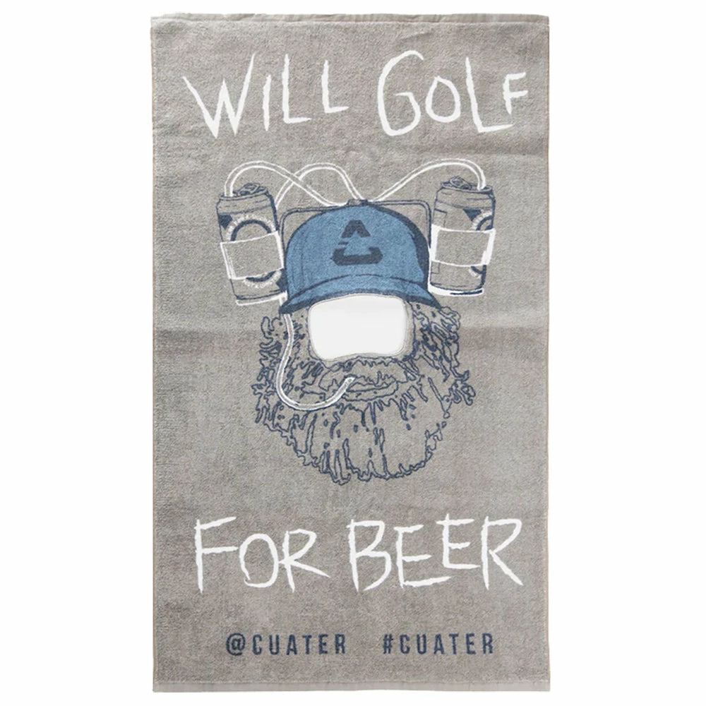 Cuater By TravisMathew Happy Head Golf Towel 1 Cuater By TravisMathew Happy Head Golf Towel