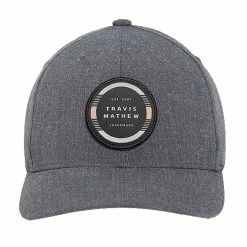 TravisMathew Free Roll Heather Grey Pinstripe Mens Hat