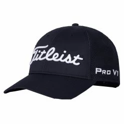 Titleist Tour Performance Mesh Mens Golf Hat -Best Golf Clubs Shop 85044 NAVYWHITE